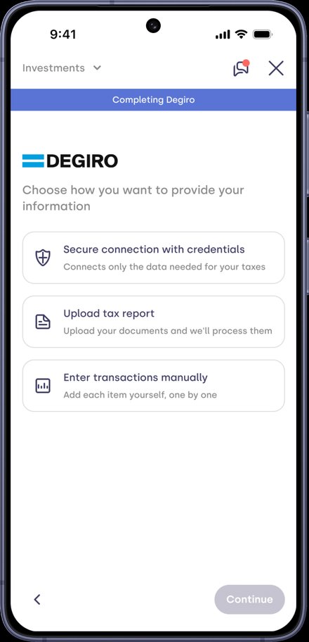 Data collection: choosing how to provide the data
